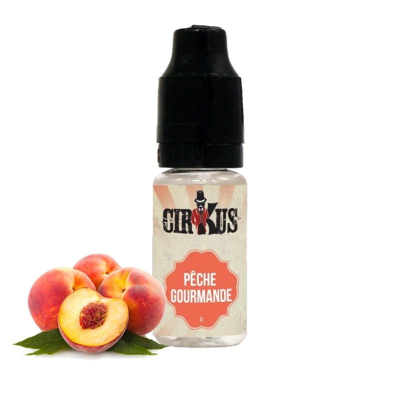 Eliquide pêche gourmande Cirkus 10 ml Eliquide pêche gourmande Cirkus 10 ml