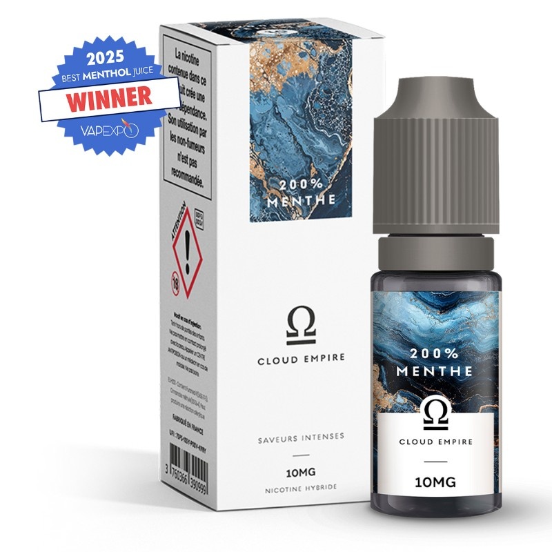 Fiole e-liquide 200% Menthe Cloud Empire Fuu 10ml 10mg