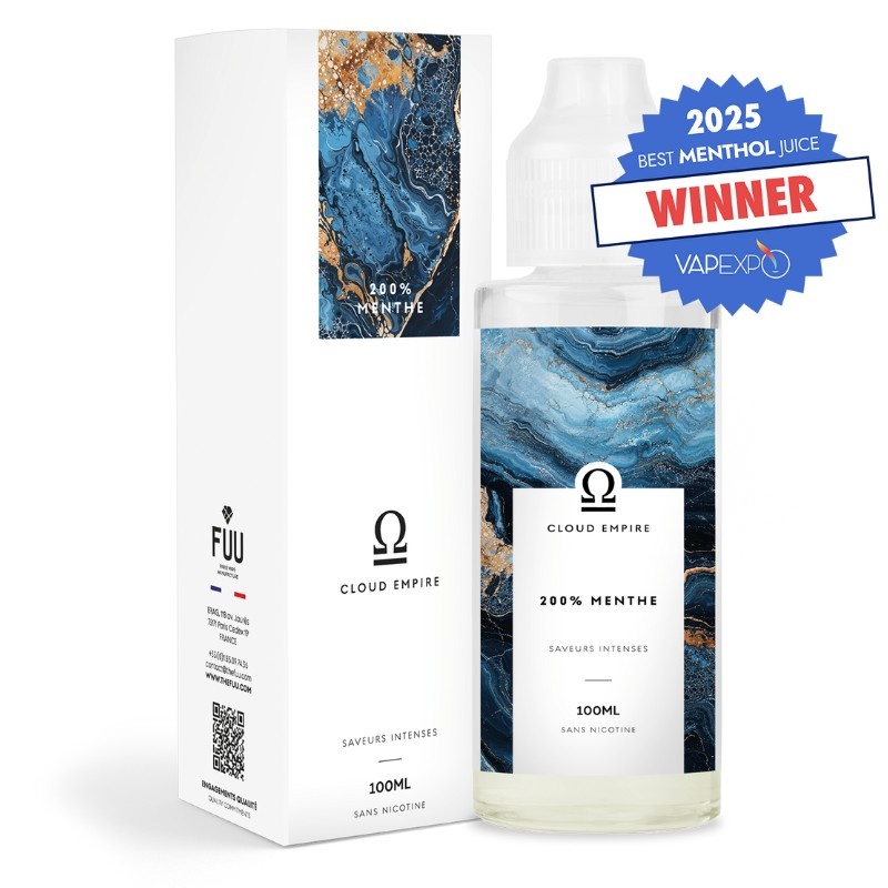 E-liquide 200% Menthe Cloud Empire Fuu 100ml primé au Vapexpo