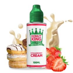 E-liquide Strawberry Cream Donut King 100ml pour cigarette électronique