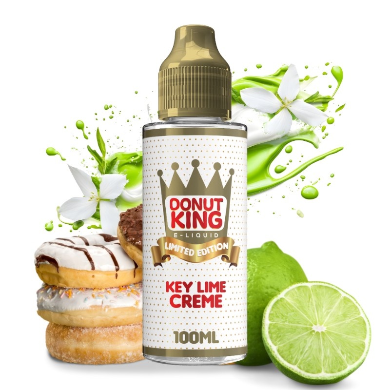 E-liquide Key Lime Crème Limited Edition Donut King 100ml pour cigarette électronique