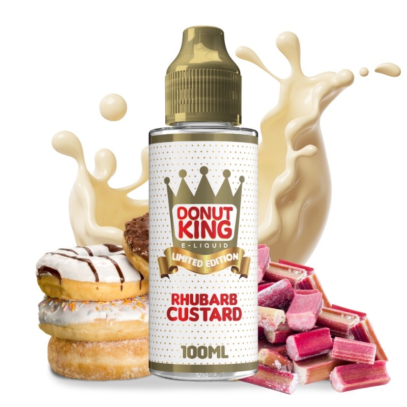 E-liquide Rhubarb Custard Limited Edition Donut King 100ml pour cigarette électronique