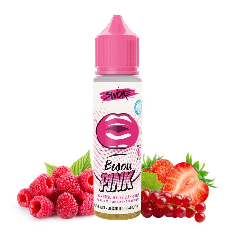 Flacon e-liquide Bisou Pink Swoke 50ml