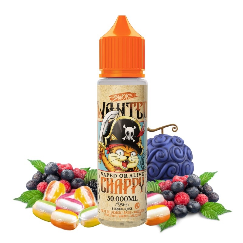 Flacon e-liquide Chappy Wanted Swoke 50ml