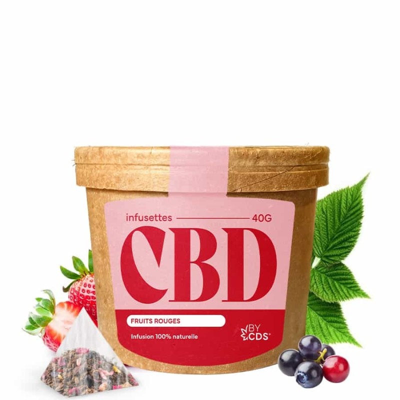 Infusettes CBD Rooibos Fruits Rouges BYCDS 20 sachets bio