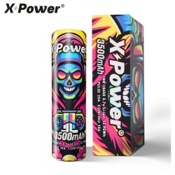Accu 18650 X Power 3500 mAh 20A – Batterie fiable pour cigarette électronique et box compact
