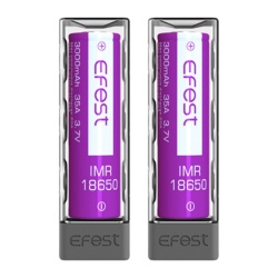 accus 18650 efest imr 3000mah 20a batterie cigarette électronique