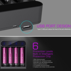 Chargeur Slim K4 USB Type-C Efest