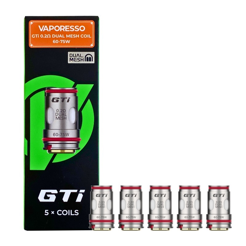 Boîte de 5 résistances Vaporesso GTi Dual Mesh pour iTank