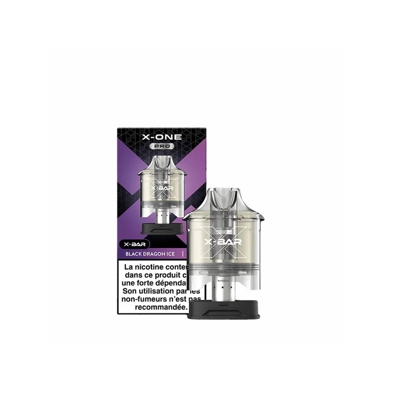 Cartouche X-One Pro 10mg X-Bar goût Black Dragon Ice