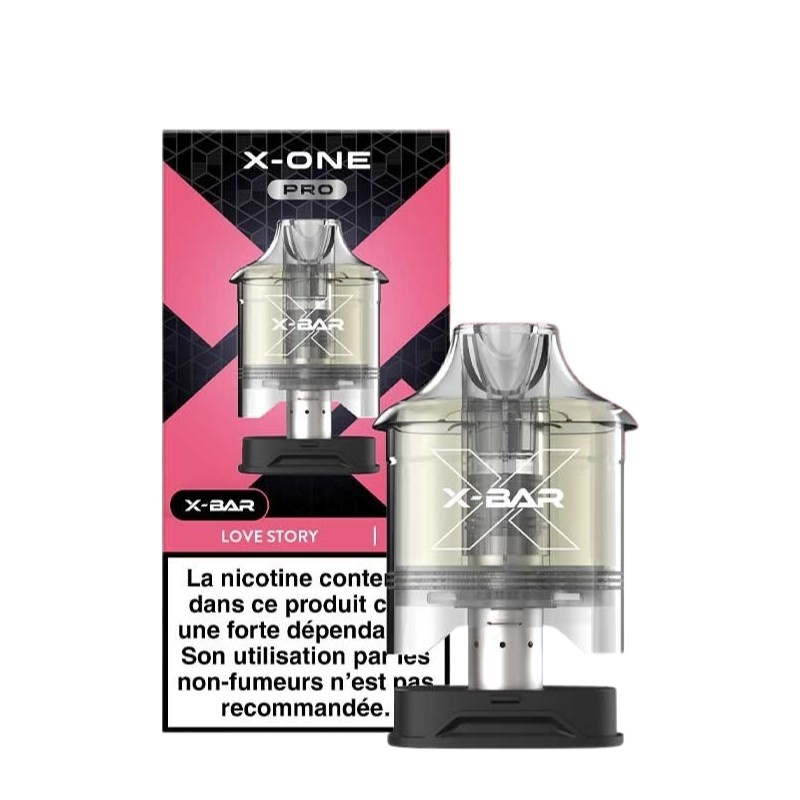 Cartouche X-One Pro 20mg X-Bar pod 2ml+10ml