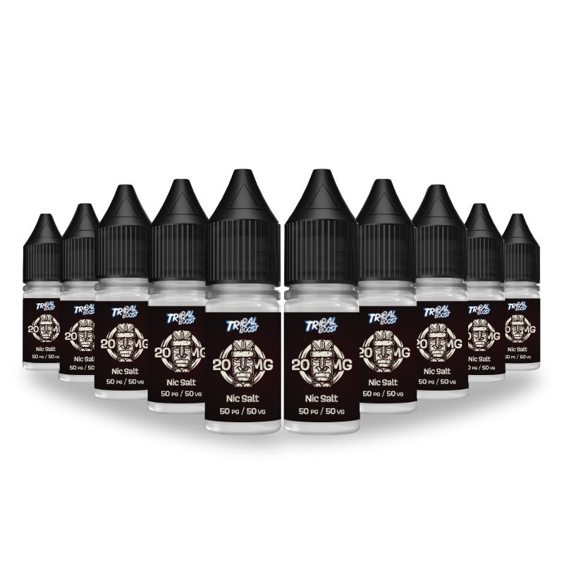 Pack 10 Boosters Sel de Nicotine 50/50 Tribal Boost 10ml