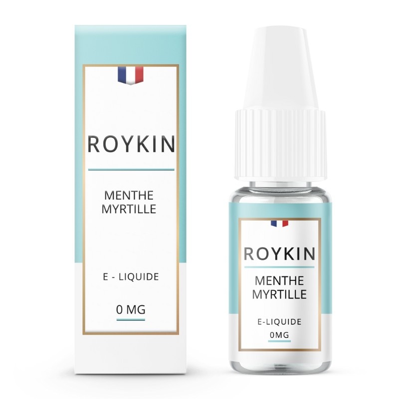 Fiole e-liquide Menthe Myrtille Roykin 10ml