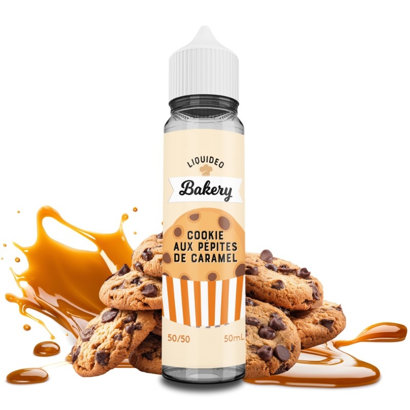 e-liquide Cookie aux Pépites de Caramel Liquideo 50ml