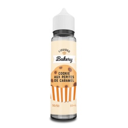 Flacon e-liquide Cookie aux Pépites de Caramel Liquideo 50ml