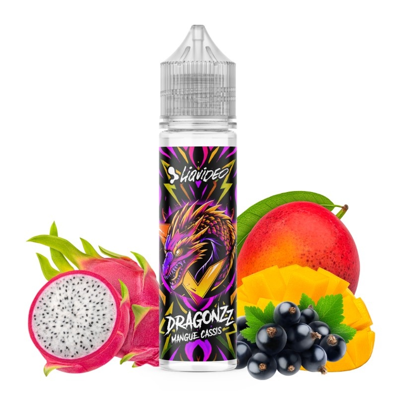 e‑liquide Dragon Mangue Cassis Liquideo Dragonzz 50ml