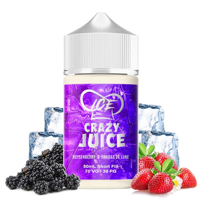 Eliquide Boysenberry & Fraises de Lune Ice Crazy Juice de Mukk Mukk