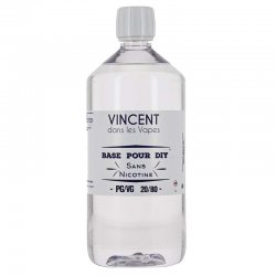 Base pour DIY 20/80 Vincent dans les vapes 1 litre