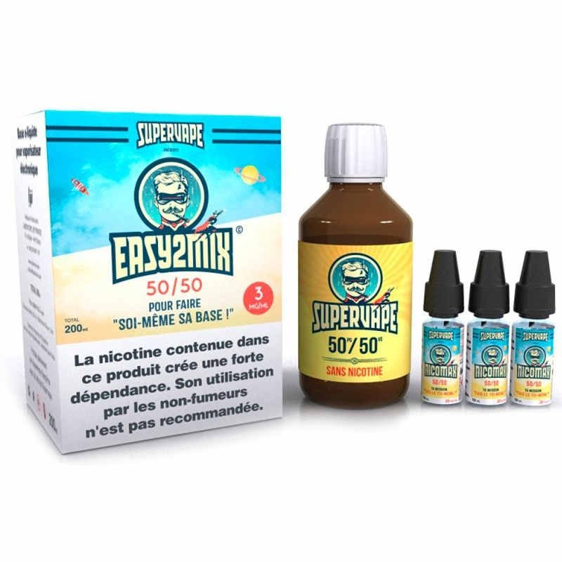 Pack base DIY EASY2MIX 50/50 Supervape 3 mg/ml