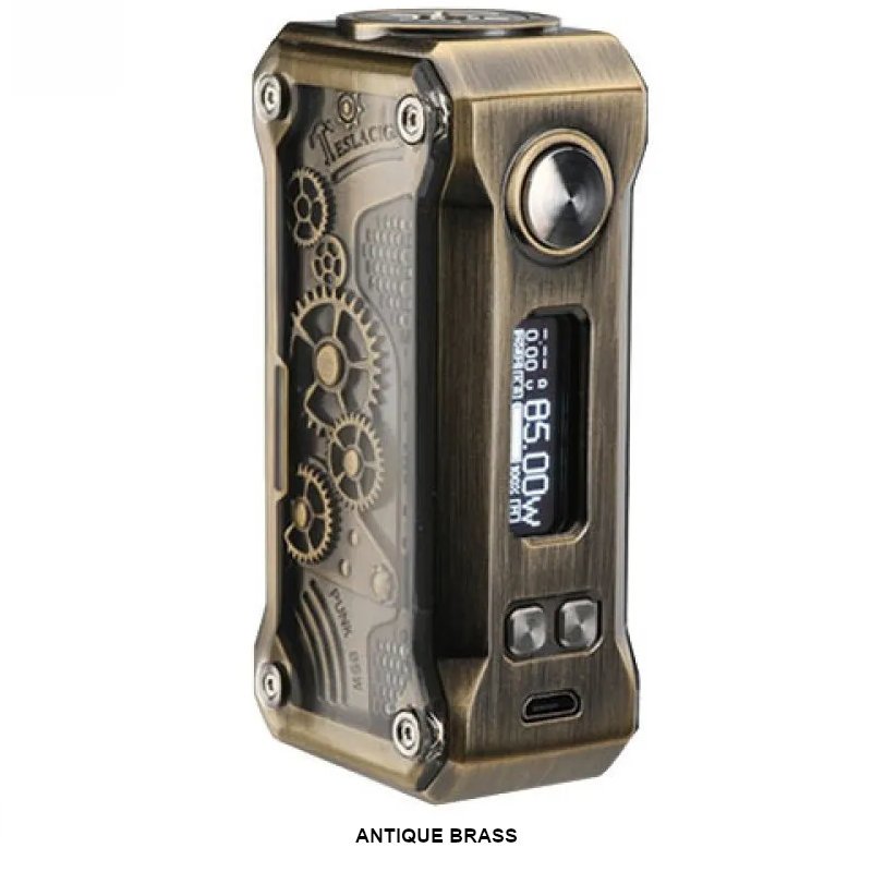 Box Punk 85W Teslacigs Antique Brass Box Punk 85W Teslacigs Antique Brass