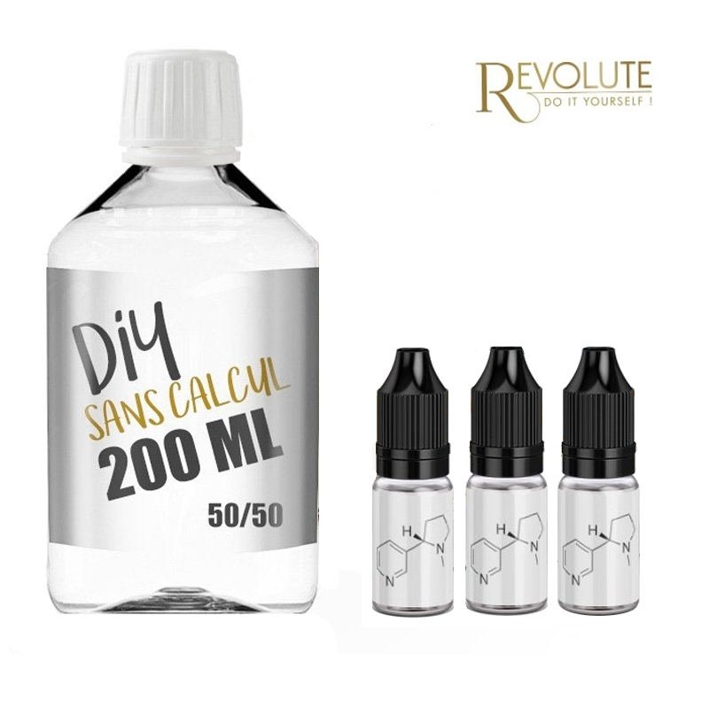 Pack base DIY 50/50 Revolute 200ml 3mg Pack base DIY 50/50 Revolute 200ml 3mg