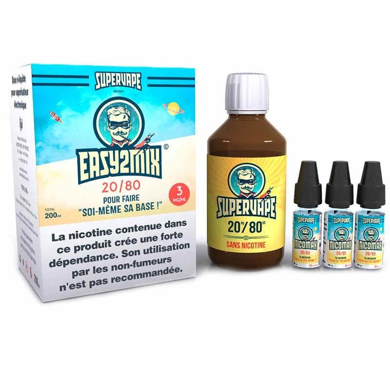 Pack DIY EASY2MIX 20/80 Supervape 3mg/ml