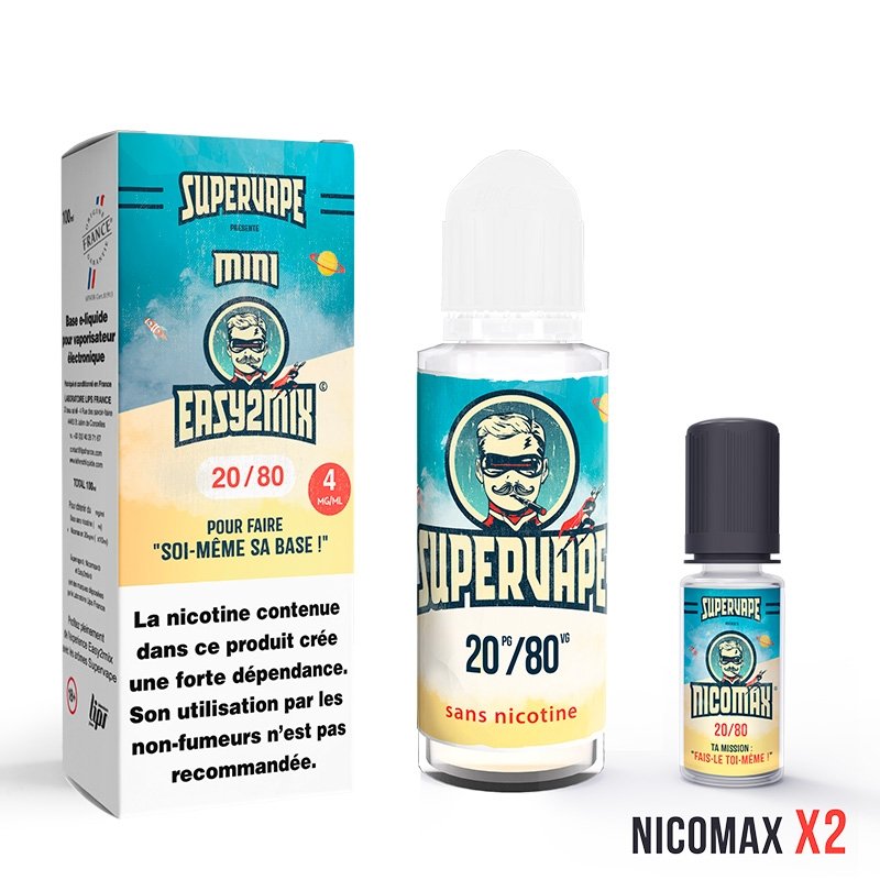 Mini Easy2Mix 20/80 Supervape 100 ml 4mg Mini Easy2Mix 20/80 Supervape 100 ml 4mg