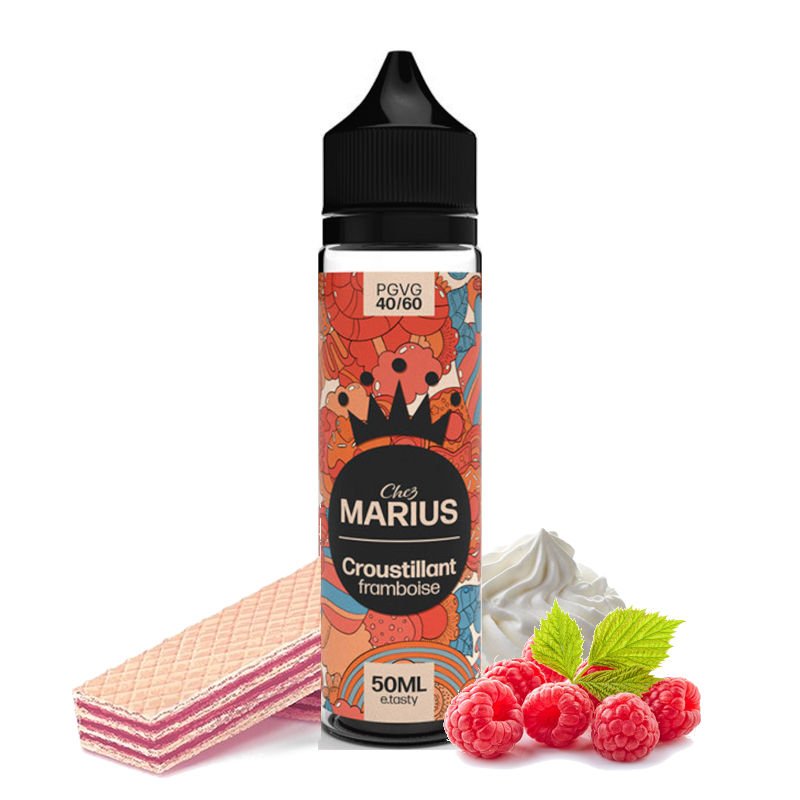 e-liquide Croustillant Framboise Chez Marius by E.Tasty 50 ml e-liquide Croustillant Framboise Chez Marius by E.Tasty 50 ml