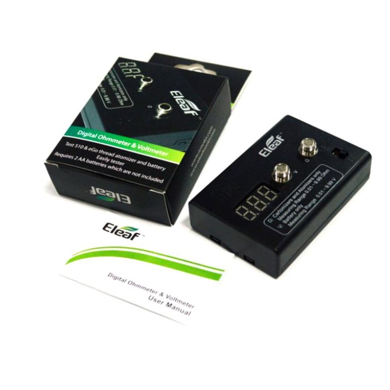 Ohmmètre & Voltmètre digital Eleaf pour la vape Ohmmètre & Voltmètre digital Eleaf pour la vape