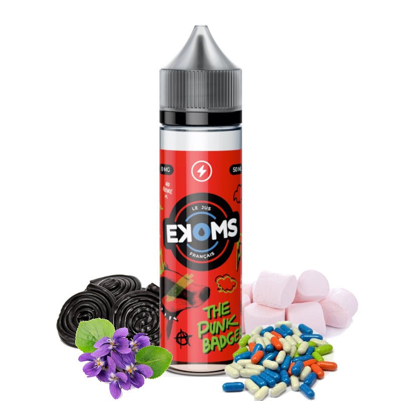 Eliquide The Punk Badger Ekoms 50 ml Eliquide The Punk Badger Ekoms 50 ml
