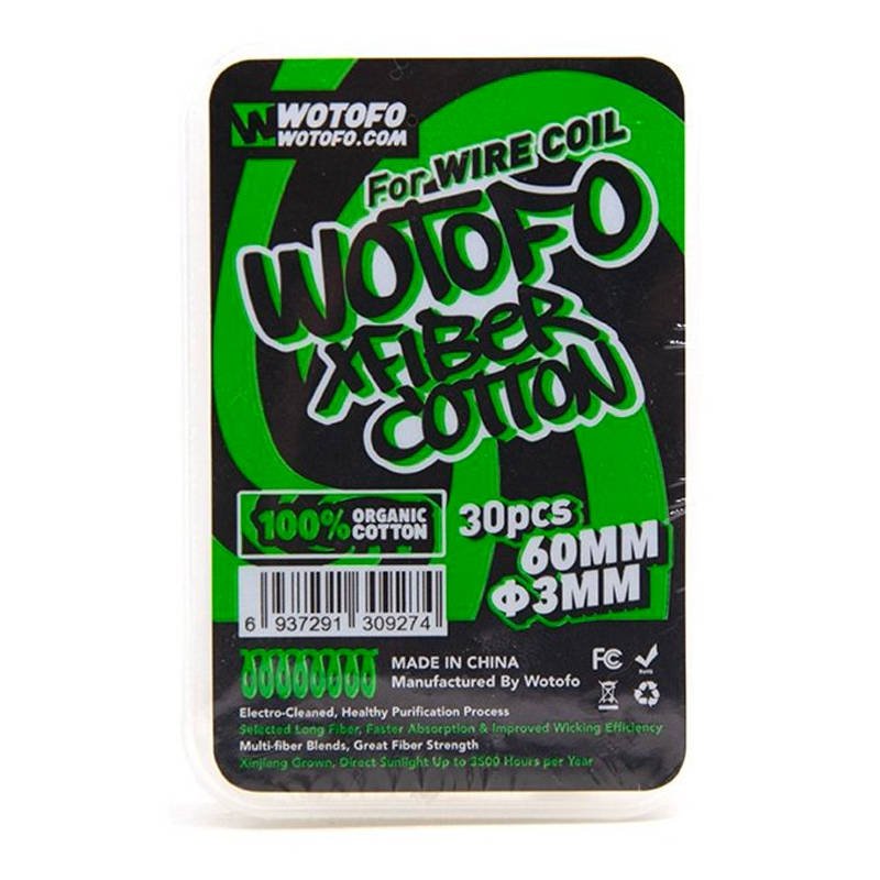 Lacets de coton Coton Xfiber Wire Coil Wotofo