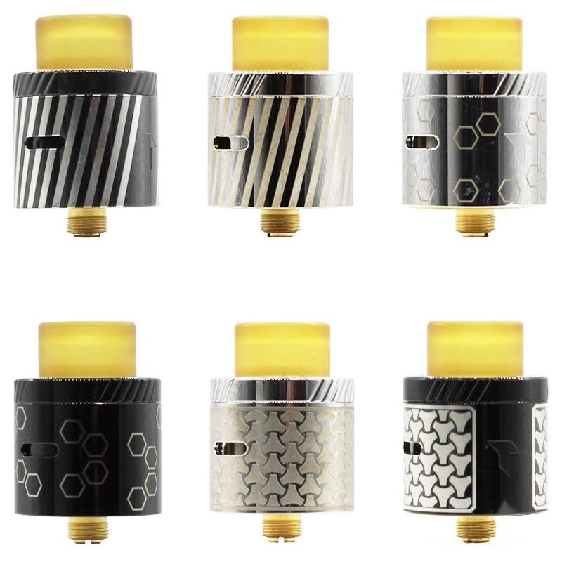 dripper high end Leto RDA 24 mm Gravure Edition Titanide : Black ou SS Gravure Vortex, Hexa ou Maru Bishamon dripper high end Leto RDA 24 mm Gravure Edition Titanide : Black ou SS Gravure Vortex, Hexa ou Maru Bishamon