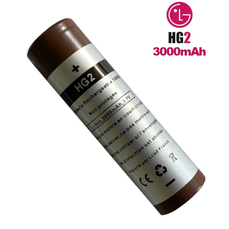 Accu 18650 LG HG2 3000mAh 20A