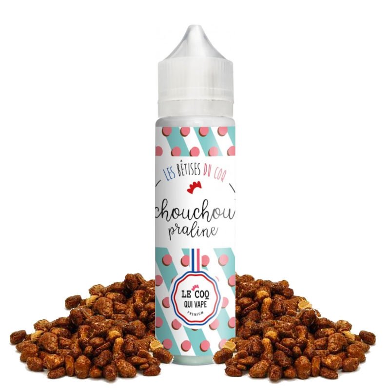 Eliquide Chouchou Praline Le coq qui vape 50 ml Eliquide Chouchou Praline Le coq qui vape 50 ml