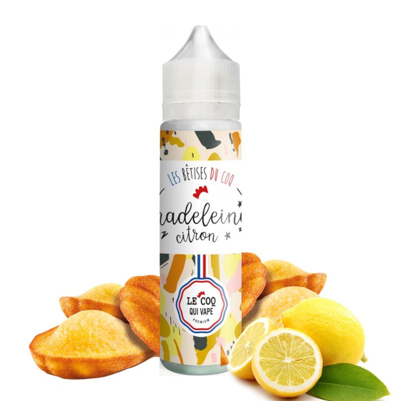 Eliquide Madeleine Citron Le Coq Qui Vape 50ml Eliquide Madeleine Citron Le Coq Qui Vape 50ml