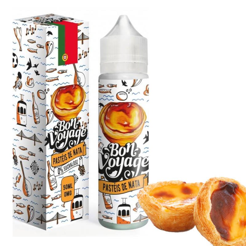 Eliquide Pastéis de nata Bon Voyage 50 ml Eliquide Pastéis de nata Bon Voyage 50 ml
