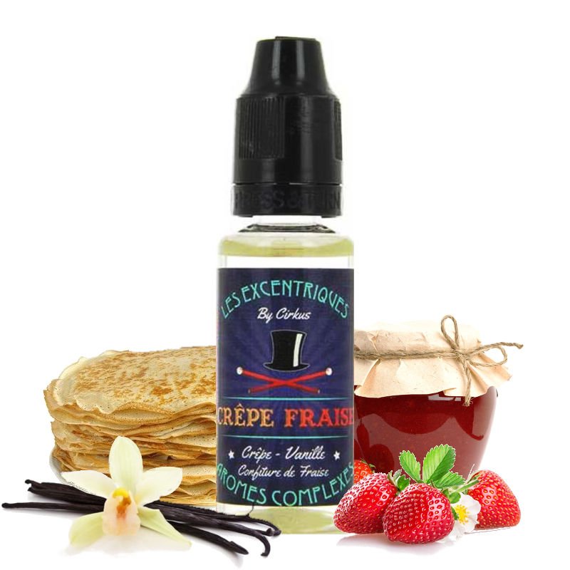 Arôme Concentré Crêpe Fraise Les Excentriques by Cirkus 20 ml Arôme Concentré Crêpe Fraise Les Excentriques by Cirkus 20 ml