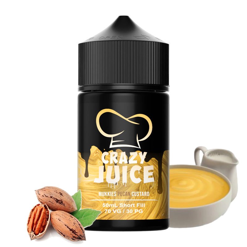 Eliquide Mukkies Pécan Custard Crazy Juice Mukk Mukk 50 ml Eliquide Mukkies Pécan Custard Crazy Juice Mukk Mukk 50 ml