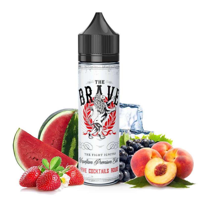 Eliquide Five Cocktails Rouge The Brave Vapeflam 50 ml Eliquide Five Cocktails Rouge The Brave Vapeflam 50 ml