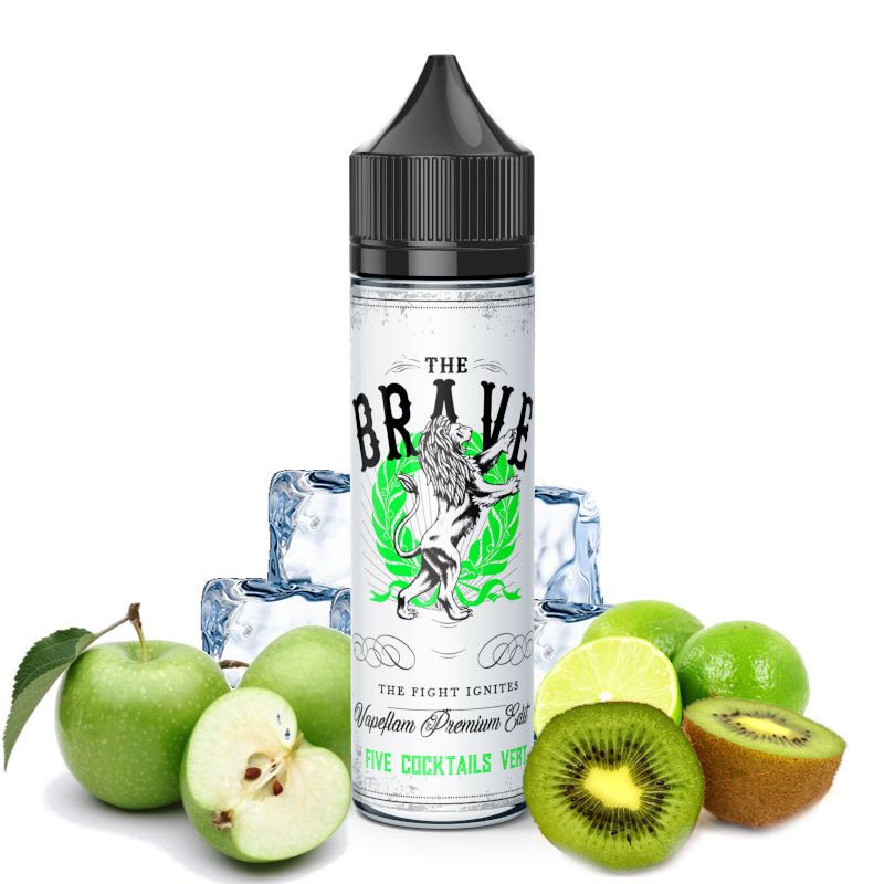 Eliquide Five Cocktails Vert The Brave Vapeflam 50 ml Eliquide Five Cocktails Vert The Brave Vapeflam 50 ml