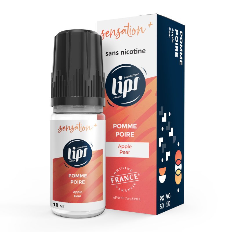 Eliquide Pomme Poire 10 ml Lips Sensation + Evape