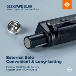 Kit Aegis Solo 2 S100 GeekVape avec 1 accu 18650
