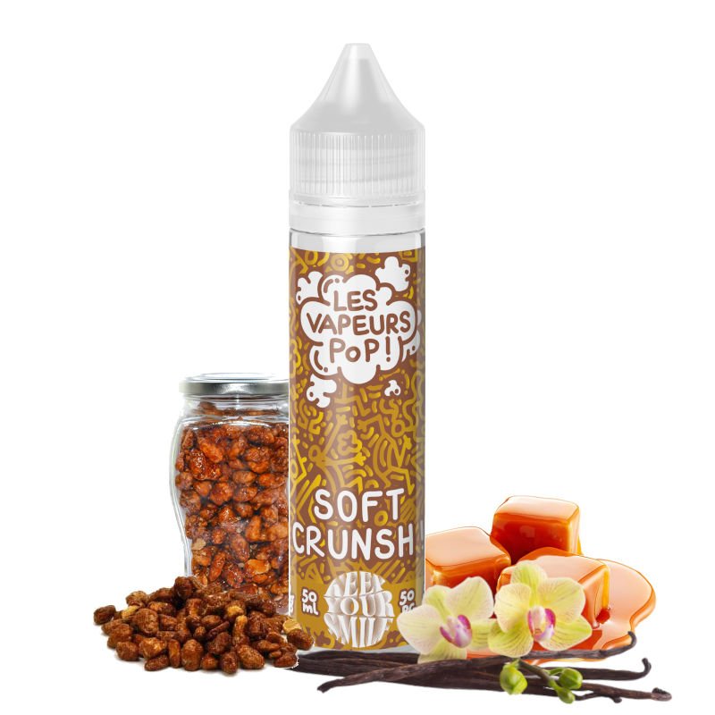 Eliquide Soft Crunsh Les Vapeurs Pop 50ml Eliquide Soft Crunsh Les Vapeurs Pop 50ml