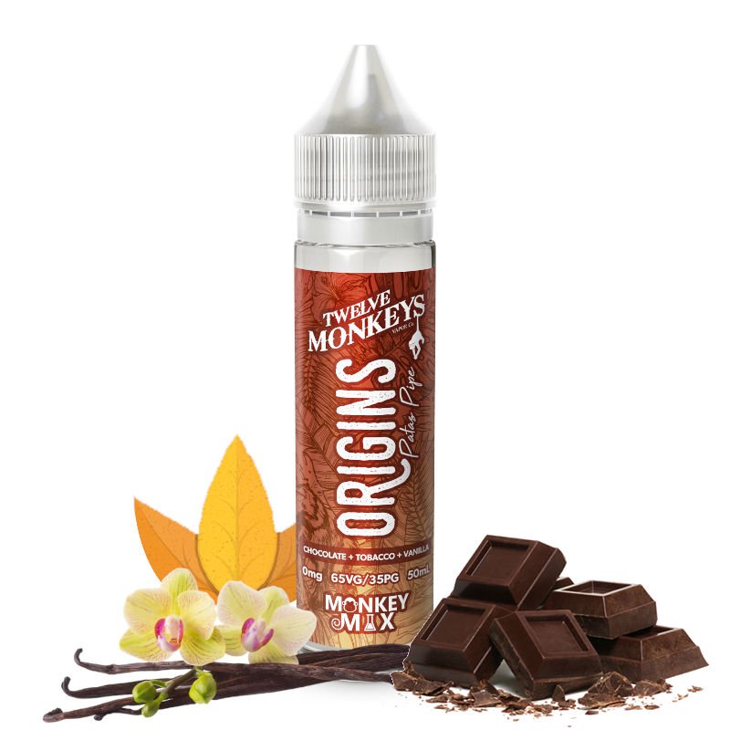 E-liquide Patas Pipe Origins Twelve Monkeys 50 ml E-liquide Patas Pipe Origins Twelve Monkeys 50 ml