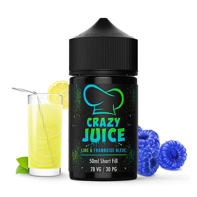 E-liquide Lime & framboise bleue Crazy juice by Mukk Mukk E-liquide Lime & framboise bleue Crazy juice by Mukk Mukk