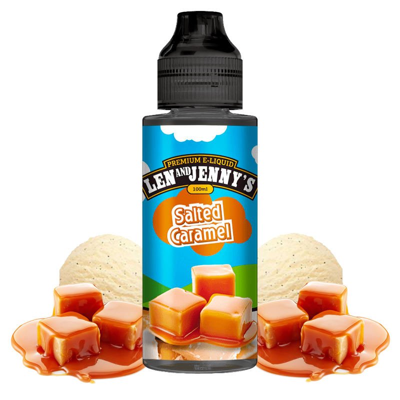 Eliquide Salted Caramel Len & Jenny's 100ml Eliquide Salted Caramel Len & Jenny's 100ml