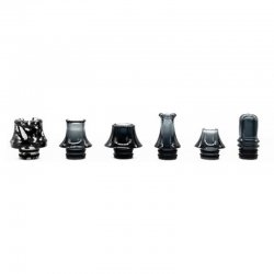 Pack Drip tips 510 Noirs (x6)