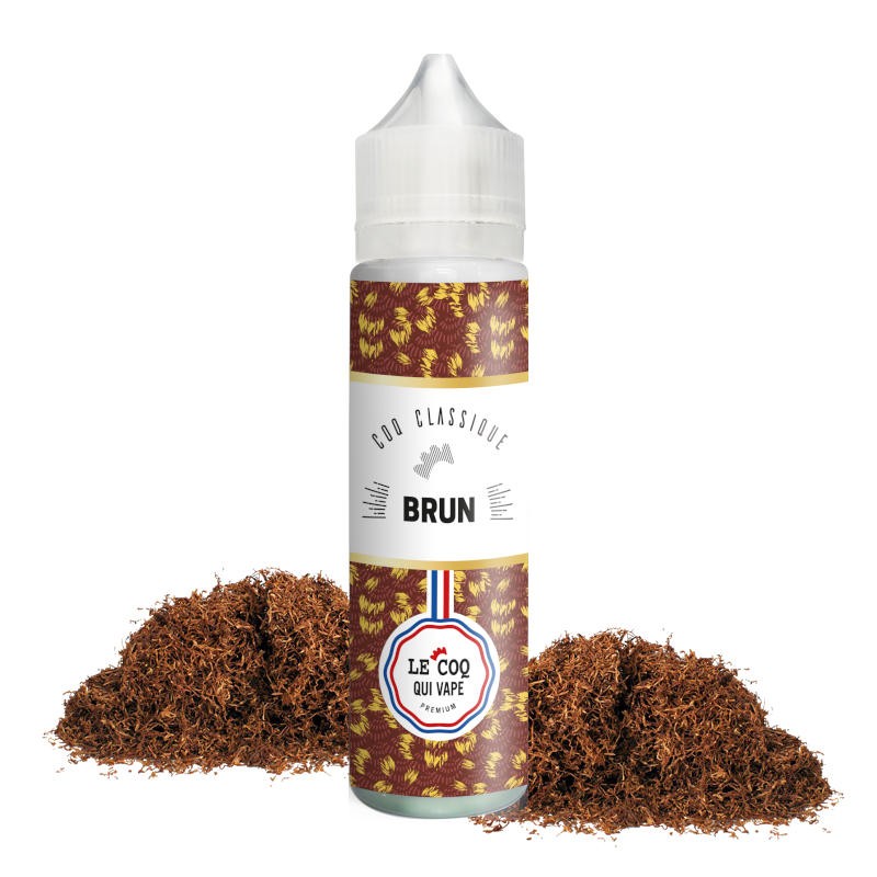 E-liquide Brun - Le Coq Qui Vape - 50ml E-liquide Brun - Le Coq Qui Vape - 50ml