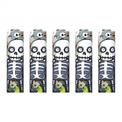 Wraps accus 18650 - Squelette halloween (5pcs)
