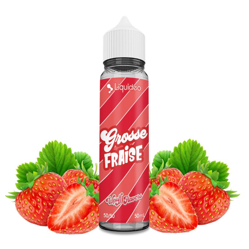 E-liquide Grosse Fraise Wpuff Flavors 50ml - Liquideo - E-vape